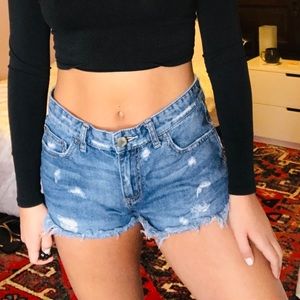 ✧ Distressed Free People Shorts ✧